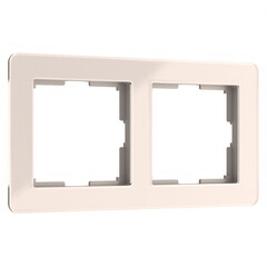 Рамка на 2 поста Acrylic айвори W0022743, фото 