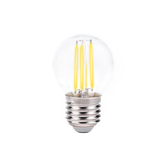 Светодиодная лампа Filament LED G45-F 6W E27 4200K (60W), фото 