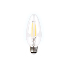 Филаментная светодиодная лампа Filament LED C37-F 6W E27 4200K (60W), фото 