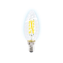 Светодиодная лампа Лампа Filament LED C35 6W E14 6400K (50W) 220-240V, фото 