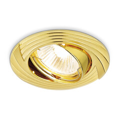 Встраиваемый точечный светильник 722 GD золото MR16, фото 