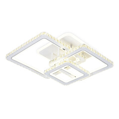 Светильник потолочный светодиодный с пультом FA1732/3 WH/CH белый/хром 145W 3000K/4200K/6400K 670*510*150 (ПДУ РАДИО 2.4G), фото 