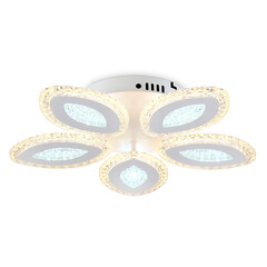 Светильник потолочный светодиодный с пультом FA4015/5 WH белый 76W 3000K+6400K/4200K/6400K+3000K D490*85 (ПДУ ИК), фото 