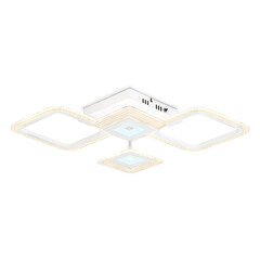 Светильник потолочный светодиодный с пультом FA4281/4 WH белый 56W 3000K+6400K/4200K/6400K+3000K 525*525*75 (ПДУ ИК), фото 