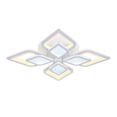 Потолочный светодиодный светильник с пультом FA4285/4+4 WH белый 3000K/4200K/6400K 82W 610*610*90 (ПДУ РАДИО 2.4G), фото 