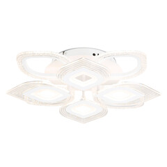 Светильник потолочный светодиодный с пультом FA4294/4+4 WH белый 128W 3000K/4200K/6400K D555*120 (ПДУ ИК), фото 