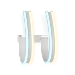 Настенный светодиодный светильник FL164/2 белый LED 3000K/6400K 42W 410*250*220, фото 