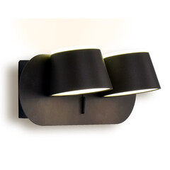 Настенный светодиодный светильник с выключателем FW172/2 CF/S кофе/песок LED 4200K 20W 230*100*140, фото 