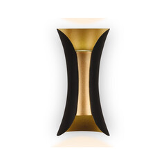 Настенный светодиодный светильник с высокой степенью влагозащиты FW193 BK/GD/S черный/золото/песок  LED 4200K 10W 100*200*85, фото 