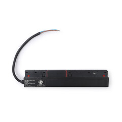 Блок питания внутренний с вводом питания для шинопровода Magnetic GL3661 BK черный блок IP20 100W 48V 225*45*23, фото 