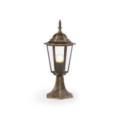 Светильник уличный ландшафтный ST2025 GD/BK/CL золото/черный/прозрачный IP54 E27 max 40W D150*400, фото 