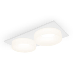 Встраиваемый точечный светильник с акрилом TN1317/2 SWH/FR белый песок/белый матовый GU5.3 182*92*45, фото 