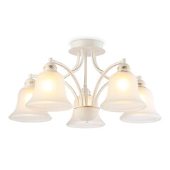 Потолочная люстра TR3050/5 WH/GD/FR белый/золото/белый матовый E27/5 max 40W D630*320, фото 