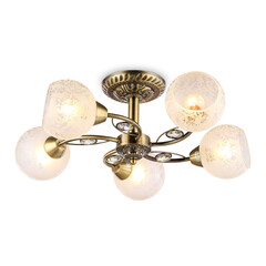 Потолочная люстра TR3064/5 SB/FR бронза/белый матовый E27/5 max 40W D615*245, фото 