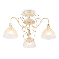 Потолочная люстра TR3055/3 BG/GD/FR бежевый/золото/белый матовый E27/3 max 40W D600*380, фото 