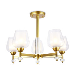 Подвесная люстра TR3154/5 GD/CL золото/прозрачный E27/5 max 40W D630*460, фото 