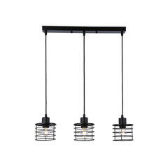 Подвесной светильник в стиле лофт TR8075/3 BK черный E27*3 max 40W 582*120*1040, фото 