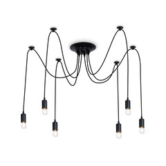 Подвесная люстра в стиле лофт TR8178/6 BK черный E27 max 40W D630*910, фото 