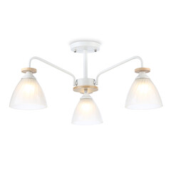 Светильник подвесной TR9562/3 WH/FR белый/белый матовый E27/3 max 40W D620*250, фото 