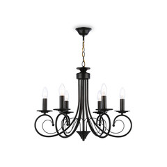 Светильник подвесной TR9612/6 BK черный E14/6 max 40W D560*650, фото 