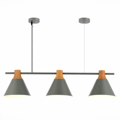 SLE125113-03 Светильник подвесной Серый/Серый, Светлое дерево E14 3*40W MODICA, фото 