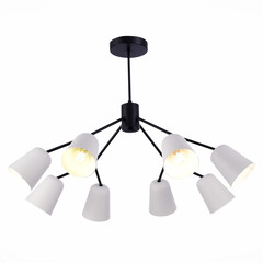 SLE155942-08 Люстра потолочная Черный/Белый E14 8*40W MARIO, фото 