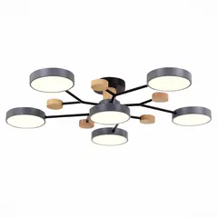 SLE6006-702-06 Светильник потолочный Серый/Серый LED 6*12W 3000K/4500K/6000K FAEMA, фото 