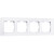 Рамка на 4 поста Werkel Favorit белый,стекло W0041101 4690389159923, фото 