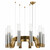 SL1235.303.10 Люстра подвесная ST-Luce Латунь/Хром, Прозрачный E14 10*40W ETTORE, фото , изображение 2