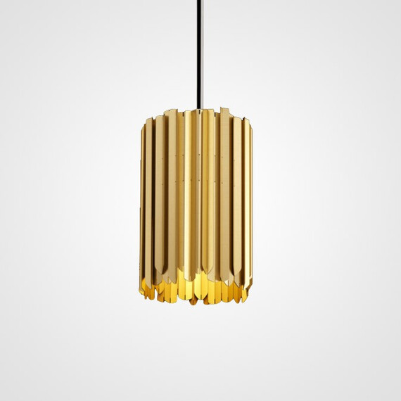 Подвесной Светильник Tom Kirk Facet Pendant Gold By Imperiumloft, фото 