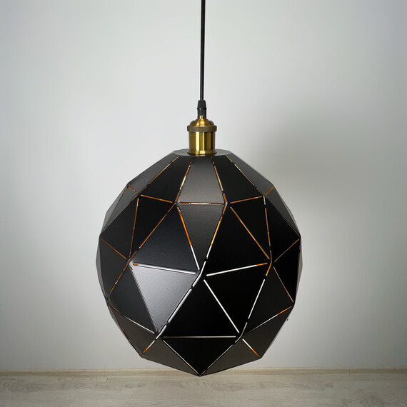 Подвесной Светильник Melon D36 Gold/Black By Imperiumloft, фото , изображение 4