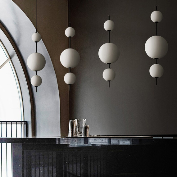 Подвесной Светильник White Beads Pendant By Imperiumloft, фото , изображение 7