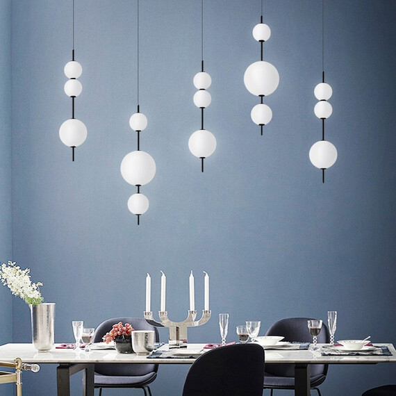 Подвесной Светильник White Beads Pendant By Imperiumloft, фото , изображение 6