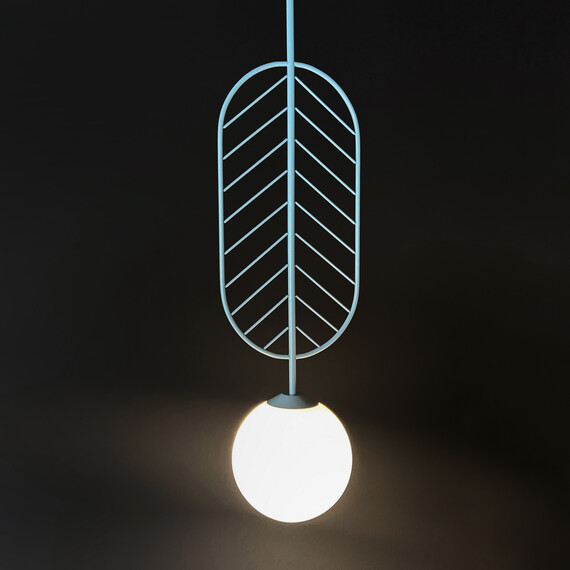 Подвесной Светильник Leaf C Голубой By Imperiumloft, фото , изображение 2