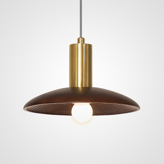 Подвесной Светильник Wood Dark Brown By Imperiumloft, фото 