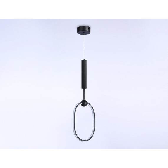 Светильник светодиодный подвесной с пультом FL10577 BK черный 3000K/4200K/6400K 56W 230*16*1000 (ПДУ ИК), фото , изображение 5