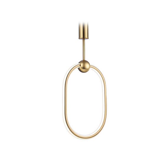 Светильник светодиодный подвесной с пультом FL10578 BS латунь 3000K/4200K/6400K 56W 230*16*1000 (ПДУ ИК), фото , изображение 6