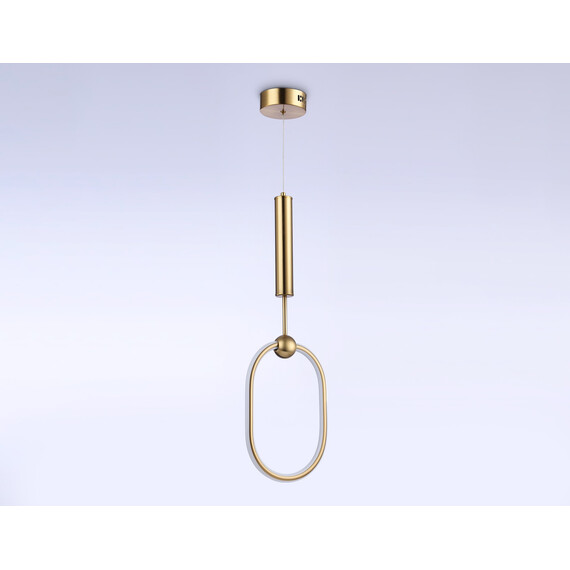 Светильник светодиодный подвесной с пультом FL10578 BS латунь 3000K/4200K/6400K 56W 230*16*1000 (ПДУ ИК), фото , изображение 5