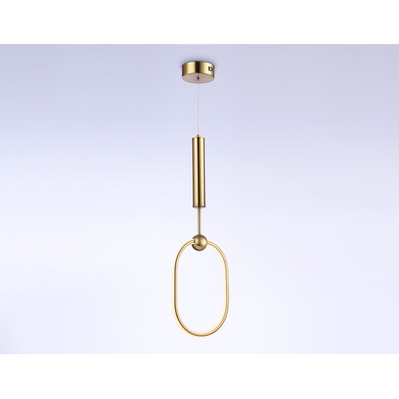 Светильник светодиодный подвесной с пультом FL10578 BS латунь 3000K/4200K/6400K 56W 230*16*1000 (ПДУ ИК), фото , изображение 3