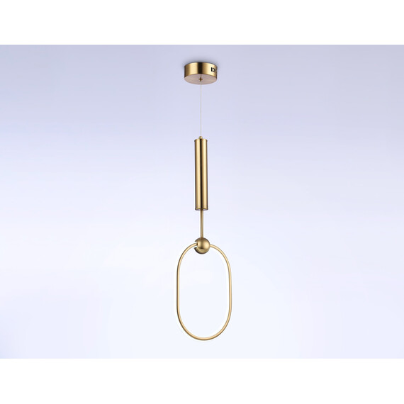 Светильник светодиодный подвесной с пультом FL10578 BS латунь 3000K/4200K/6400K 56W 230*16*1000 (ПДУ ИК), фото , изображение 2