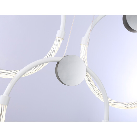 Светильник светодиодный подвесной FL10595/3 WH/CH белый/хром 4200K 34W 630*20*1200 (Без ПДУ), фото , изображение 5