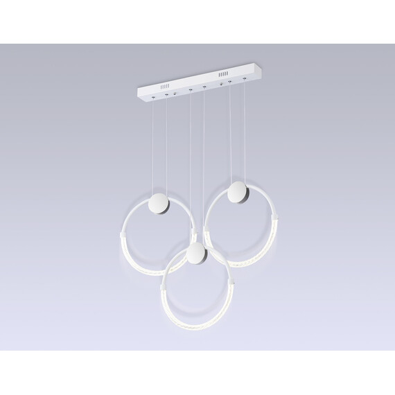 Светильник светодиодный подвесной FL10595/3 WH/CH белый/хром 4200K 34W 630*20*1200 (Без ПДУ), фото , изображение 4