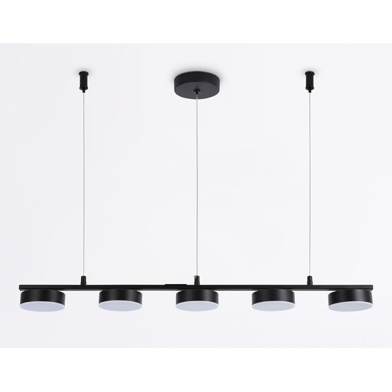 Светильник светодиодный подвесной FL51734/5 BK черный 3000K/4200K/6400K 25W 800*100*1000 (Без ПДУ), фото , изображение 6