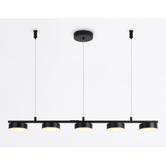 Светильник светодиодный подвесной FL51734/5 BK черный 3000K/4200K/6400K 25W 800*100*1000 (Без ПДУ), фото , изображение 4