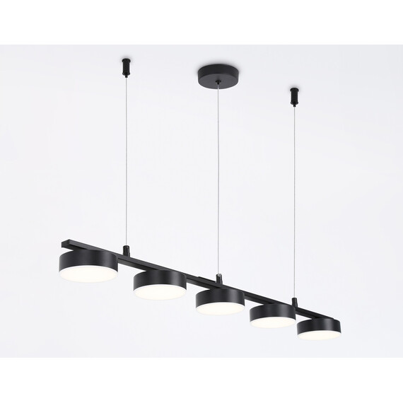 Светильник светодиодный подвесной FL51734/5 BK черный 3000K/4200K/6400K 25W 800*100*1000 (Без ПДУ), фото , изображение 2