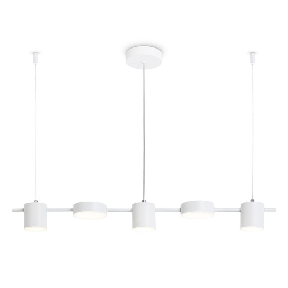 Светильник светодиодный подвесной FL51678/5 WH белый 3000K/4200K/6400K 25W 790*100*1000 (Без ПДУ), фото 