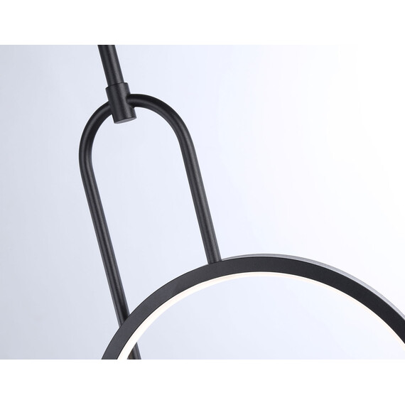 Светильник светодиодный подвесной FL66435 BK черный 4200K 13W 240*60*1580 (Без ПДУ), фото , изображение 4