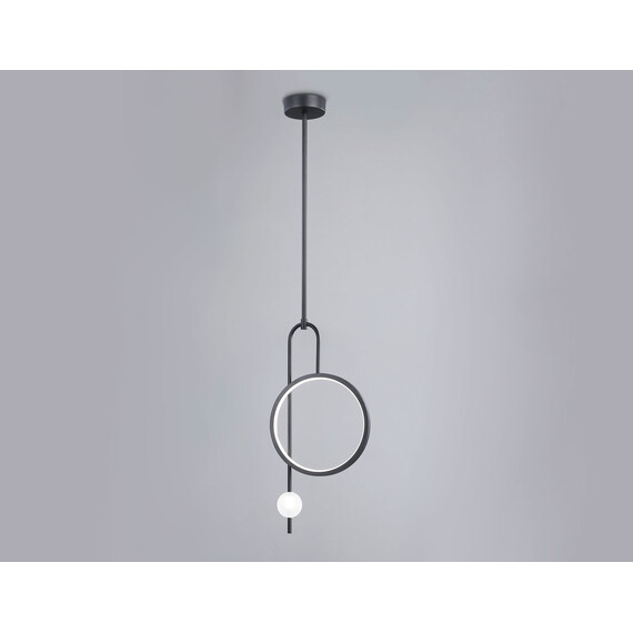 Светильник светодиодный подвесной FL66435 BK черный 4200K 13W 240*60*1580 (Без ПДУ), фото , изображение 3