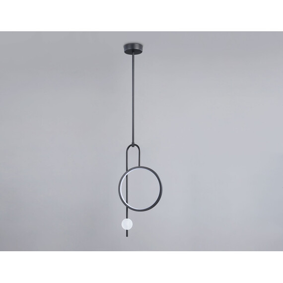 Светильник светодиодный подвесной FL66435 BK черный 4200K 13W 240*60*1580 (Без ПДУ), фото , изображение 2