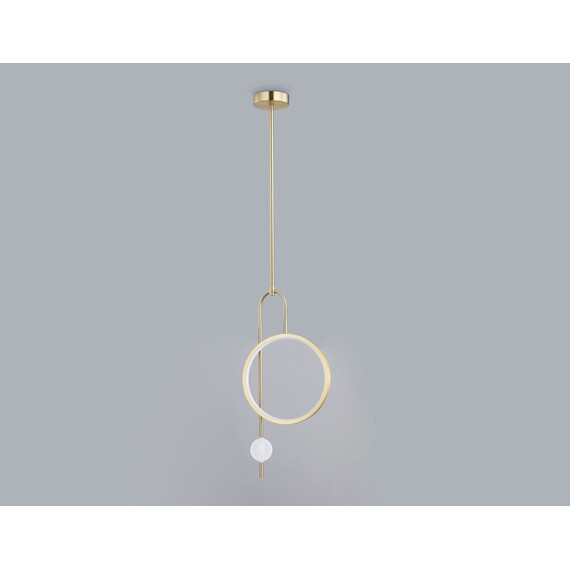 Светильник светодиодный подвесной FL66437 BS латунь 4200K 13W 240*60*1580 (Без ПДУ), фото , изображение 2